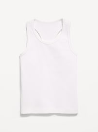 Image number 1 showing, Fitted Seamless Ribbed Racerback Performance Top for Girls