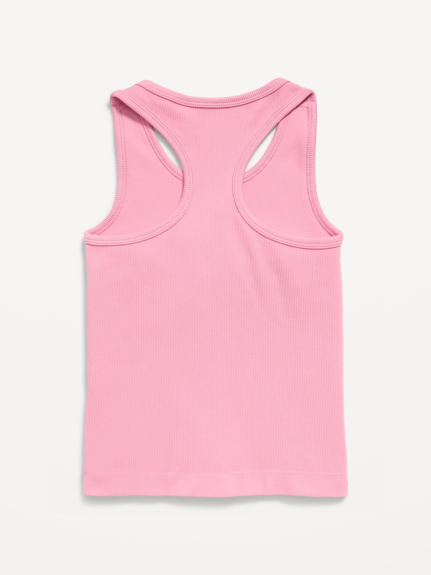 Fitted Seamless Ribbed Racerback Performance Top for Girls