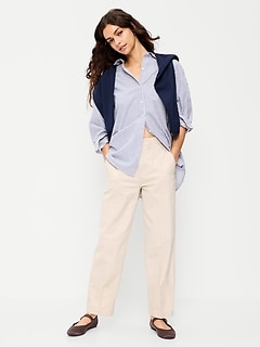High-Waisted OGC Chino Full Length Straight Pants