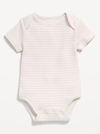 Image number 1 showing, Short-Sleeve Ribbed Bodysuit for Baby