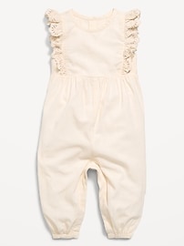 Image number 1 showing, Sleeveless Ruffle-Trim One-Piece for Baby