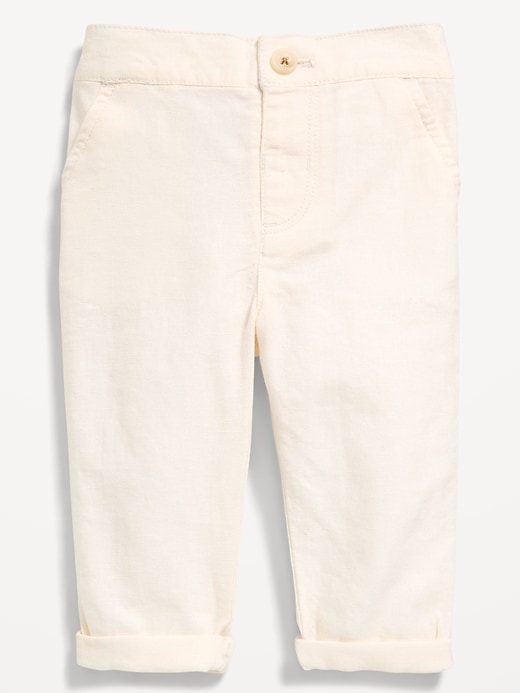 Image number 1 showing, Linen-Blend Pants for Baby