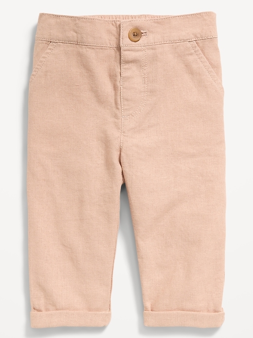 Image number 1 showing, Linen-Blend Pants for Baby