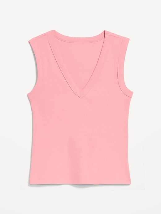 Image number 4 showing, Snug Crop V-Neck Tank Top