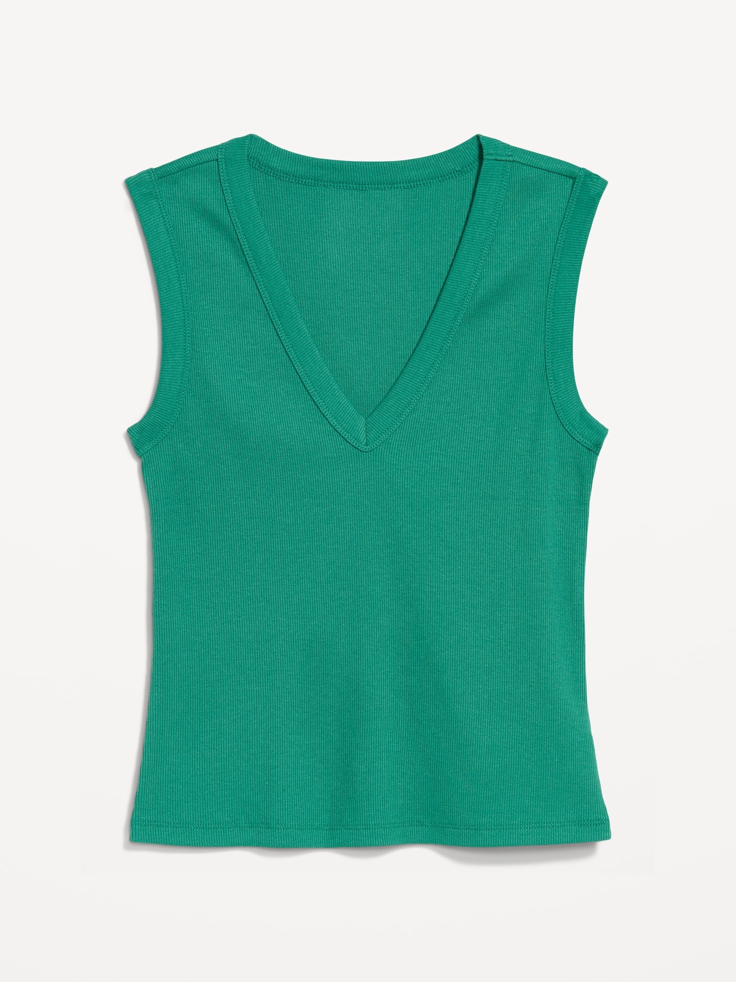 Snug Crop V-Neck Tank Top