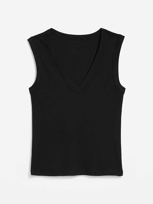 Image number 4 showing, Snug Crop V-Neck Tank Top