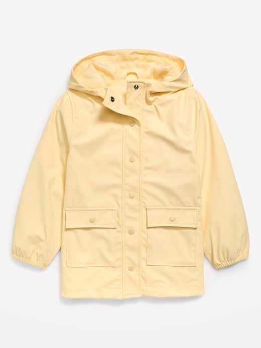 Image number 2 showing, Oversized Water-Resistant Hooded Jacket for Girls