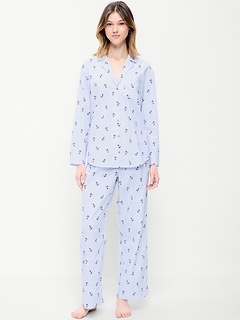 Poplin Pajama Pant Set