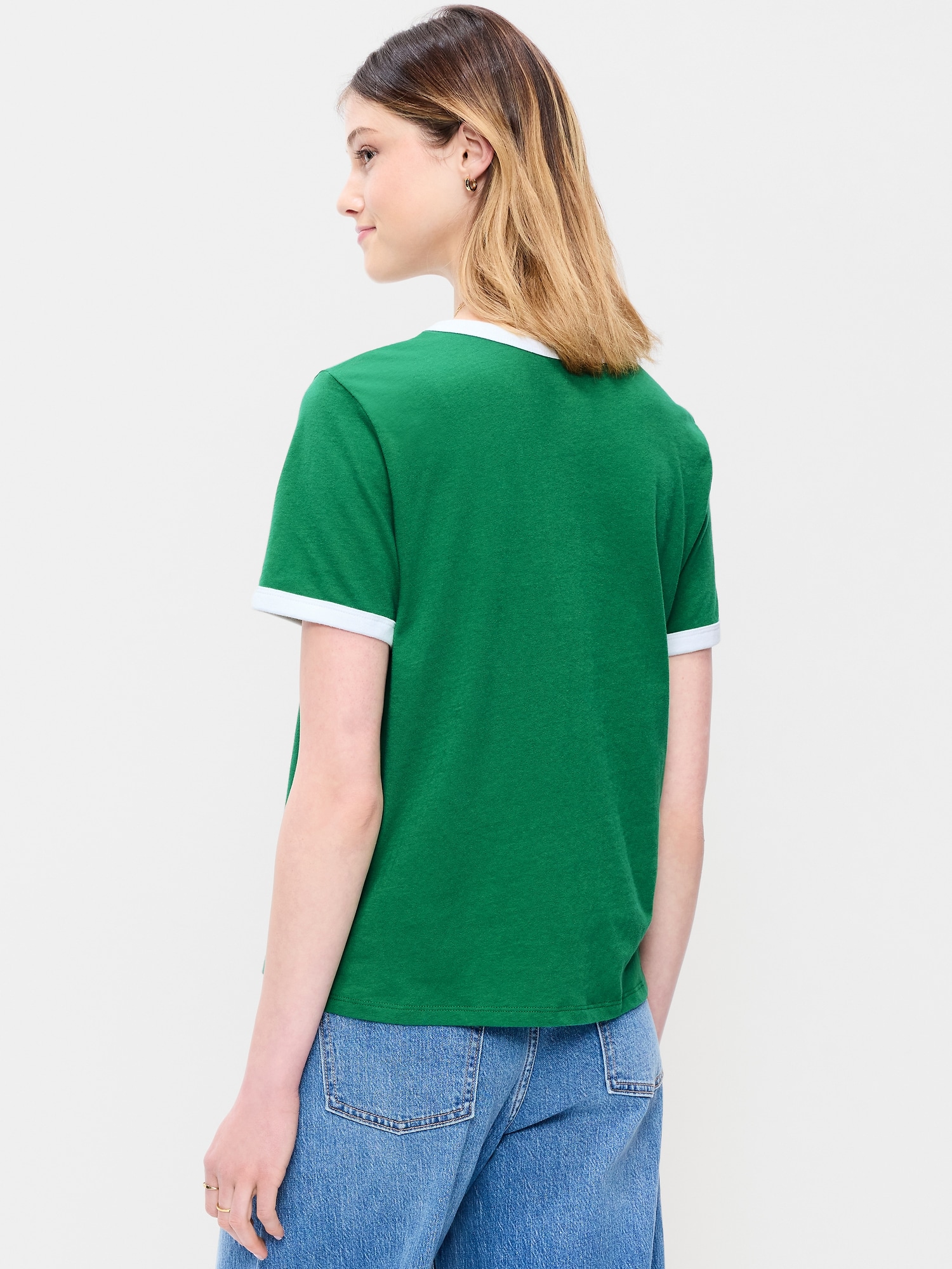 EveryWear Crew-Neck Graphic Ringer T-Shirt