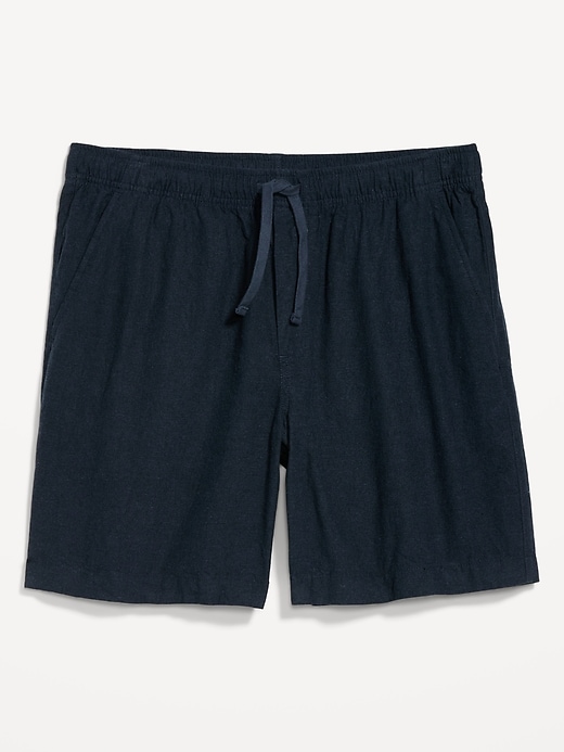 Image number 2 showing, Linen-Blend Jogger Shorts -- 7-inch inseam