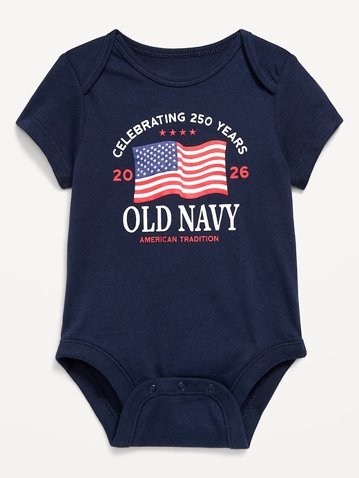 Image number 1 showing, Short-Sleeve Unisex Logo-Graphic Bodysuit for Baby