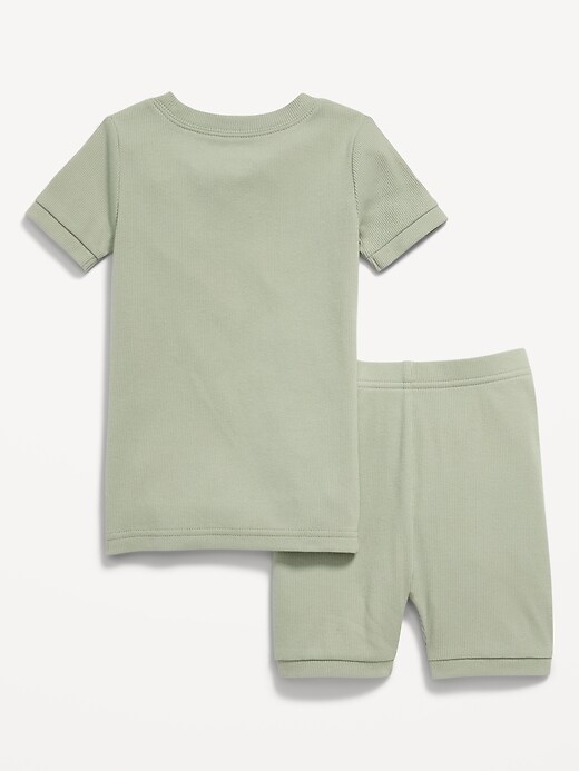 Image number 2 showing, Ribbed Snug-Fit Pajama Set for Toddler & Baby