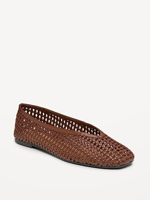 Image number 1 showing, Lattice Ballet Flats