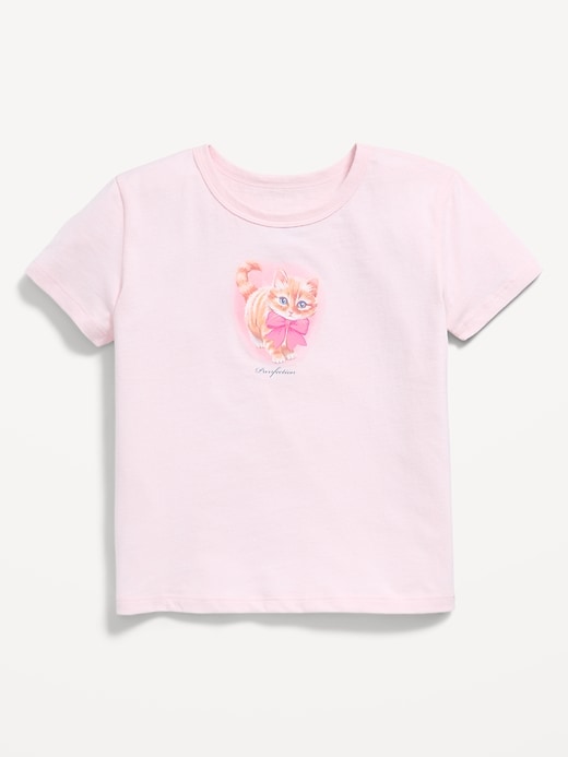 Image number 1 showing, Short-Sleeve Graphic T-Shirt for Girls
