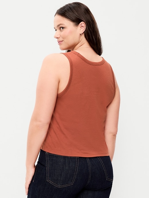 Image number 6 showing, Relaxed Scoop-Neck Tank Top