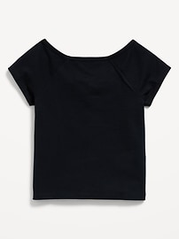 Image number 3 showing, Fitted Off-Shoulder Top for Girls