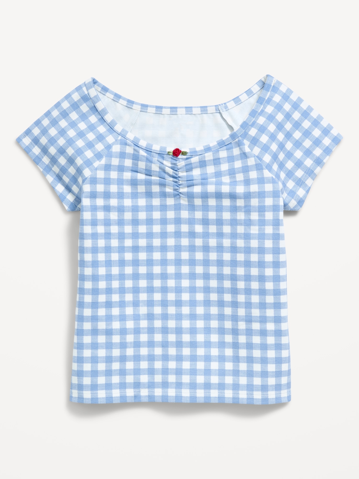 Fitted Off-Shoulder Top for Girls