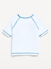 Image number 2 showing, Short-Sleeve Graphic Rashguard Swim Top for Toddler Boys