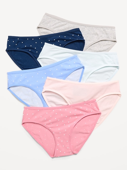Image number 1 showing, Bikini Underwear 6-Pack for Girls