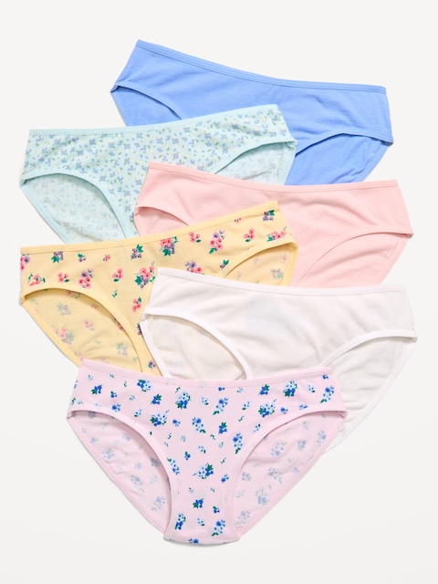 Bikini Underwear 6-Pack for Girls