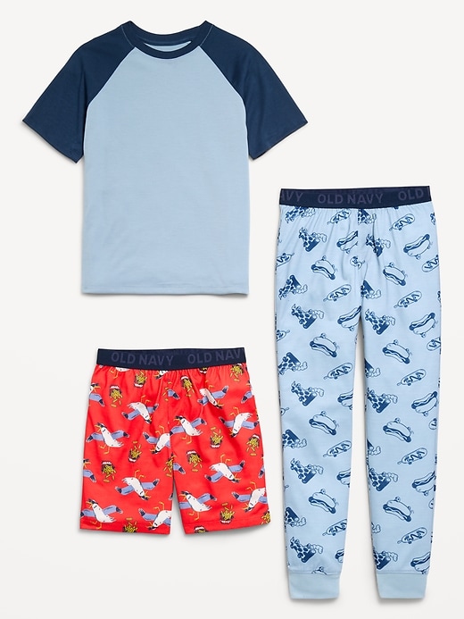 Image number 3 showing, 3-Piece Jersey-Knit Pajama Set for Boys