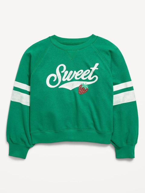 Long-Sleeve Graphic Sweatshirt for Girls