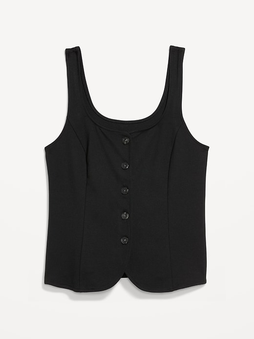Image number 4 showing, Sleeveless Button-Down Top