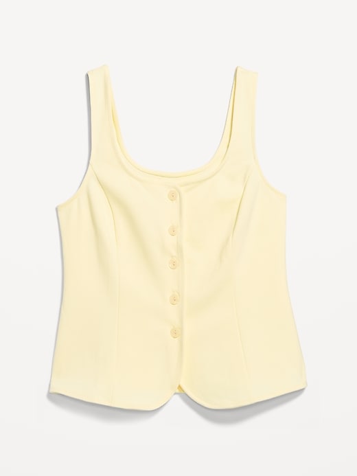 Image number 4 showing, Sleeveless Button-Down Top