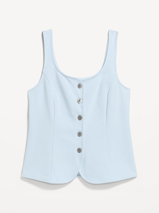 Image number 4 showing, Sleeveless Button-Down Top