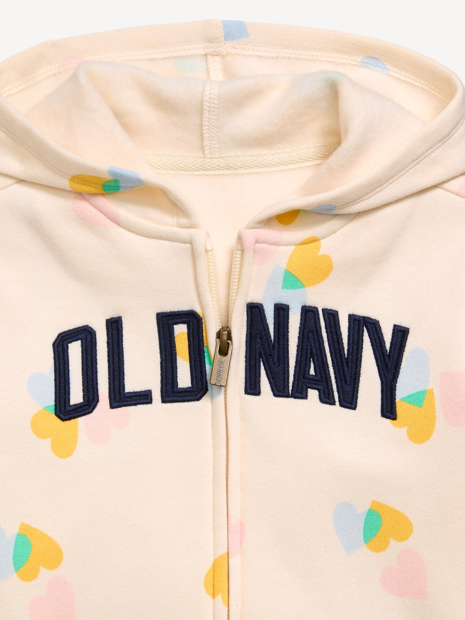 Худи Old Navy Logo-Graphic Zip для девочек-малышей, цвет: Разноцветный — фото 3