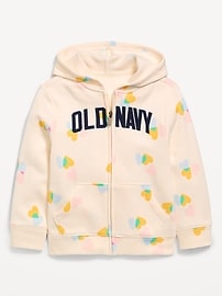Image number 1 showing, Printed Logo-Graphic Zip Hoodie for Toddler Girls