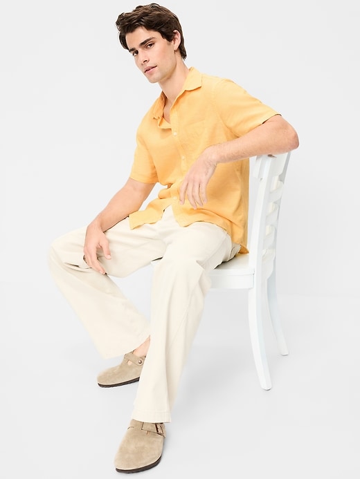 Image number 3 showing, Classic Fit Everyday Linen-Blend Shirt