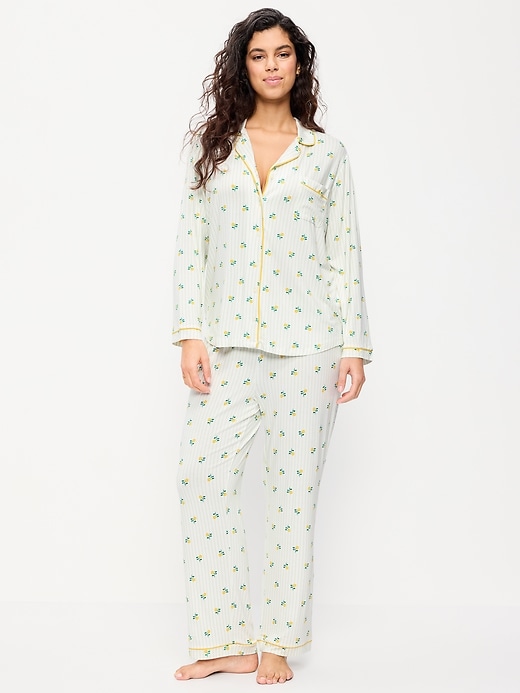 Image number 5 showing, Sunday Sleep Knit Jersey Pant Set