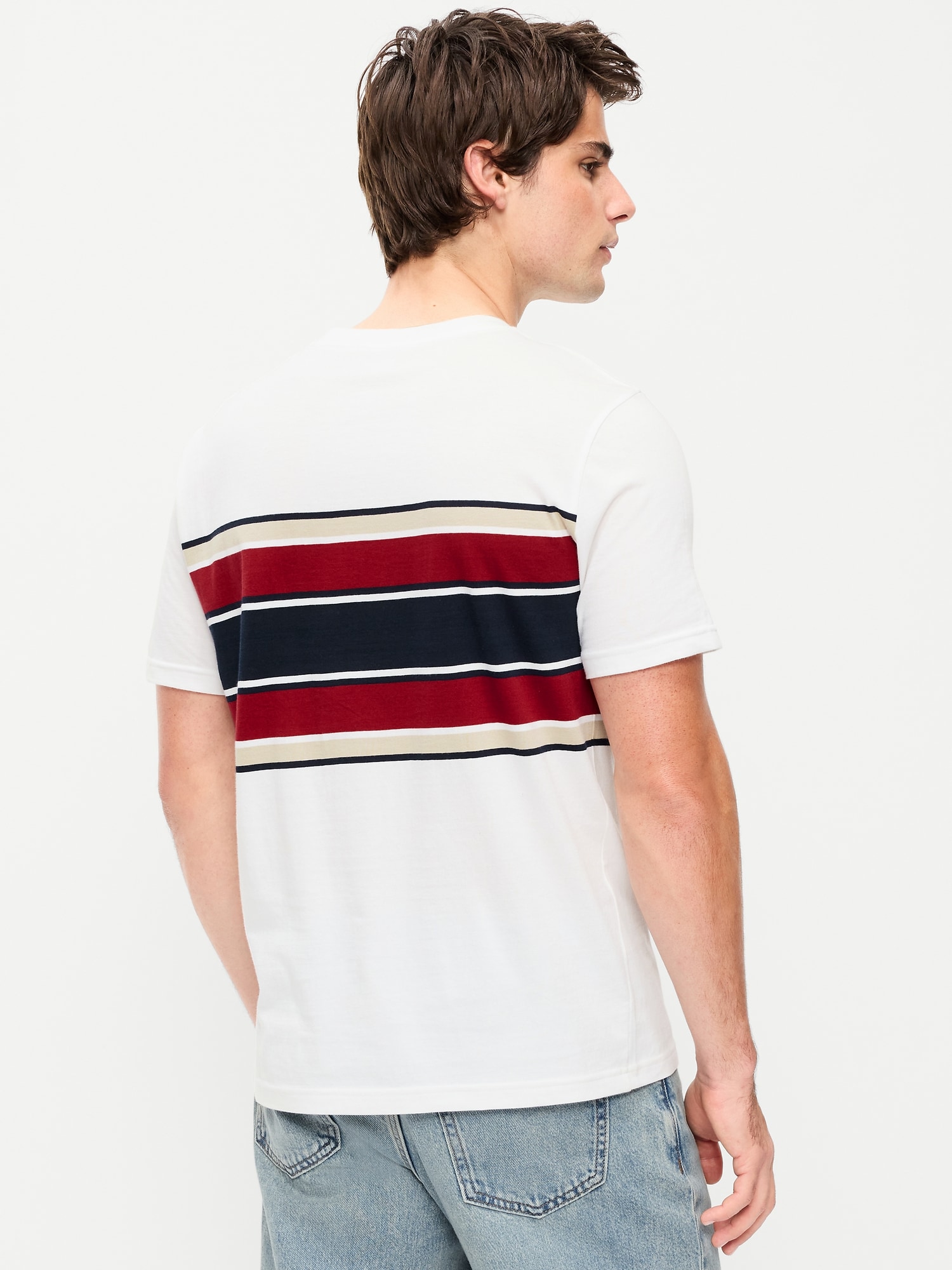 Crew-Neck Striped T-Shirt