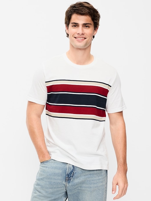 Image number 1 showing, Crew-Neck Striped T-Shirt