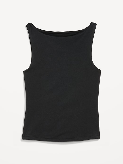 Image number 4 showing, Hug Double-Layer Boat-Neck Top