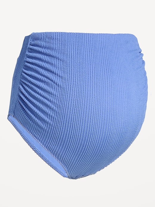 Image number 1 showing, Maternity High-Waisted Swim Bottoms