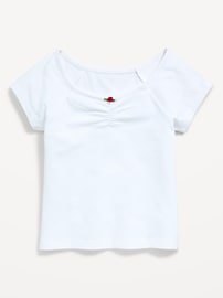 Image number 2 showing, Fitted Off-Shoulder Top for Girls