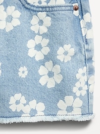 Image number 5 showing, High-Waisted Printed Frayed-Hem Jean Shorts for Girls