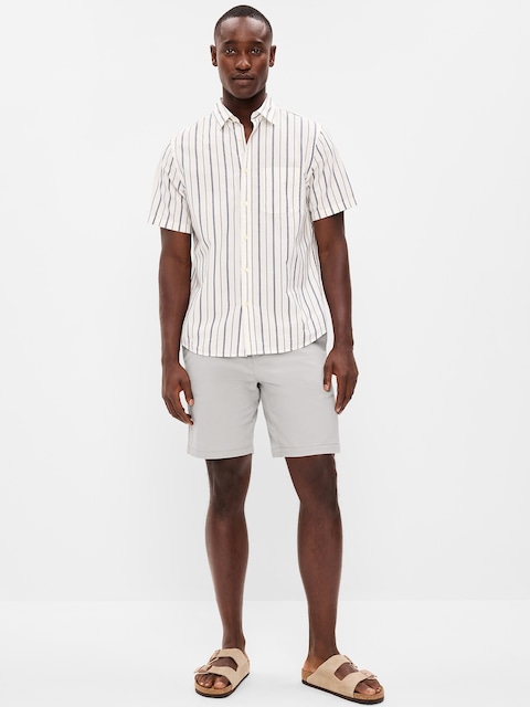 Slim Built-In Flex Rotation Chino Shorts -- 8-inch inseam