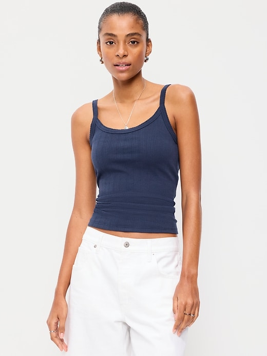 Image number 1 showing, Rib-Knit Cami Tank Top