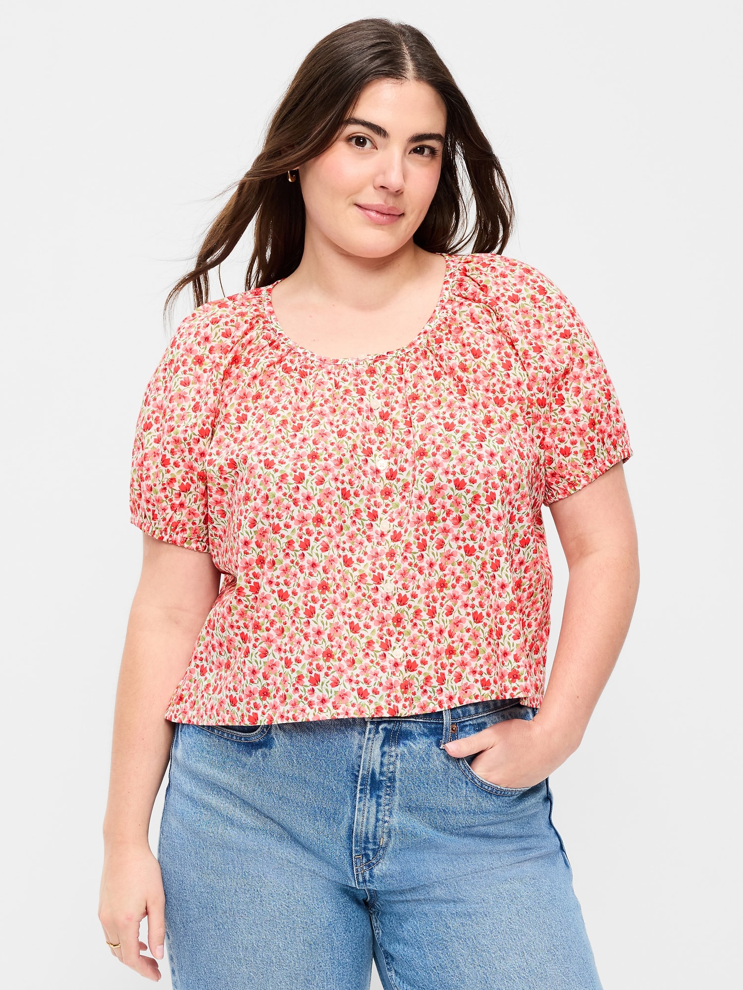Airy Button-Down Top