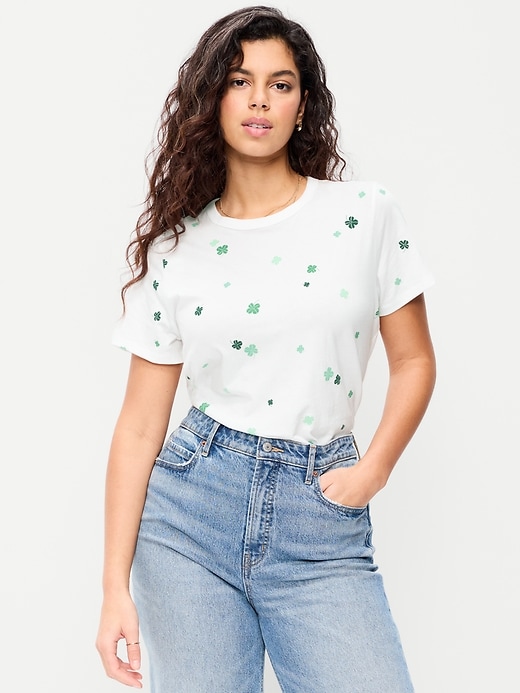 Image number 3 showing, EveryWear Crew-Neck Printed T-Shirt