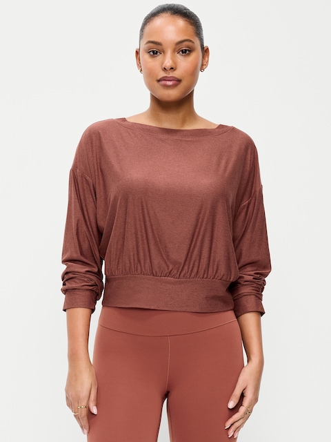 CloudMotion Boat-Neck Top