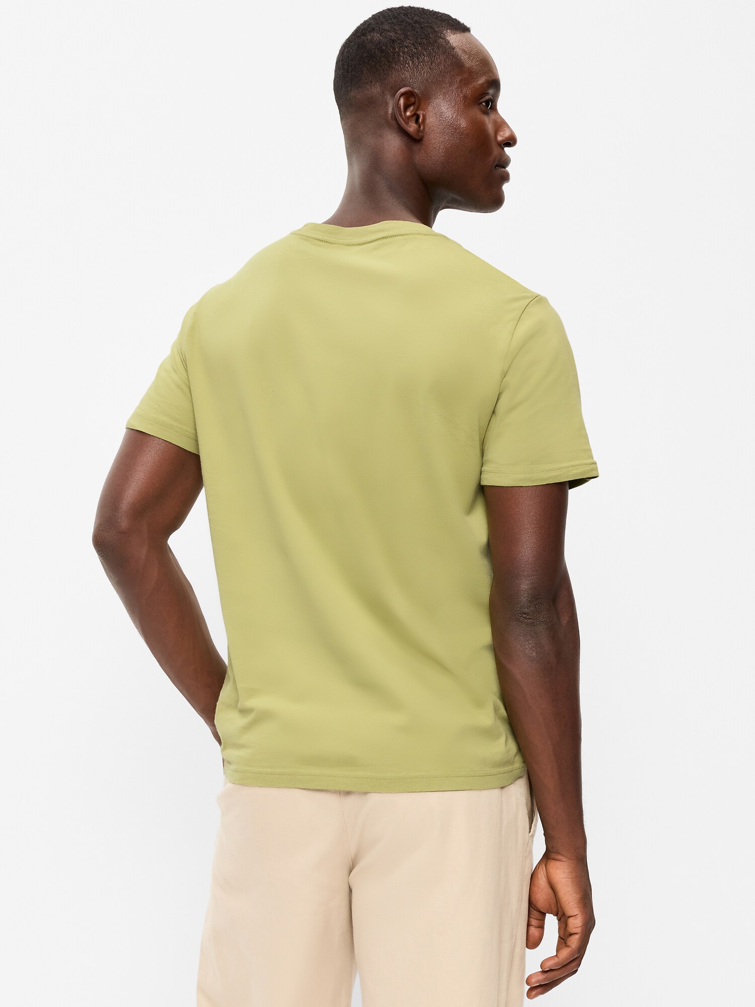 Мужская футболка Old Navy Soft-Washed Crew-Neck Short-Sleeve Tee, цвет: Bay Leaf — фото 2