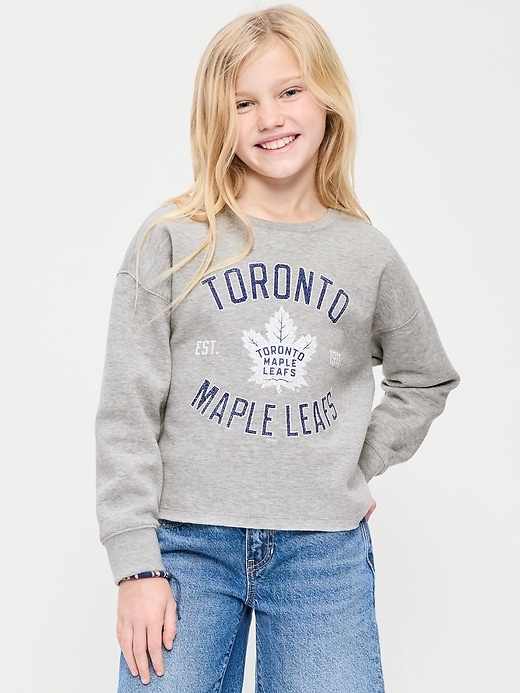 Image number 1 showing, NHL Graphic Sweatshirt for Girls