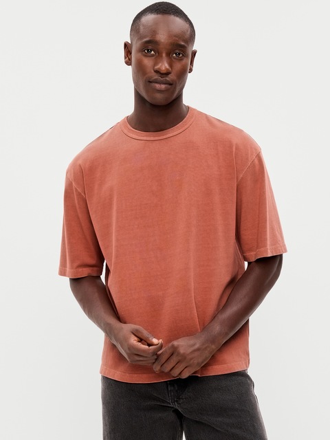 Garment-Dyed Heavyweight Cropped T-Shirt