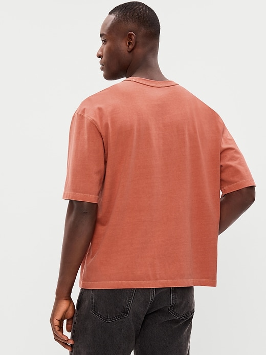 Image number 2 showing, Garment-Dyed Heavyweight Cropped T-Shirt