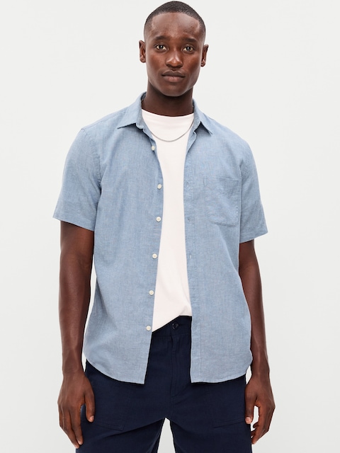 Classic Fit Everyday Linen-Blend Shirt