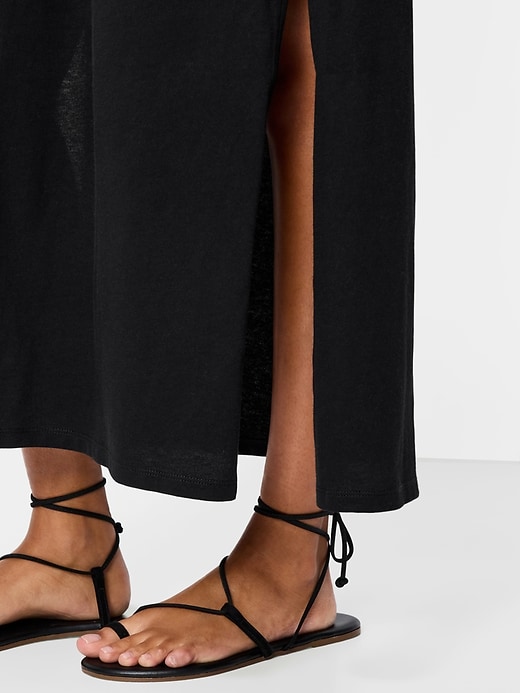 Image number 5 showing, Vintage Crew-Neck Maxi Dress